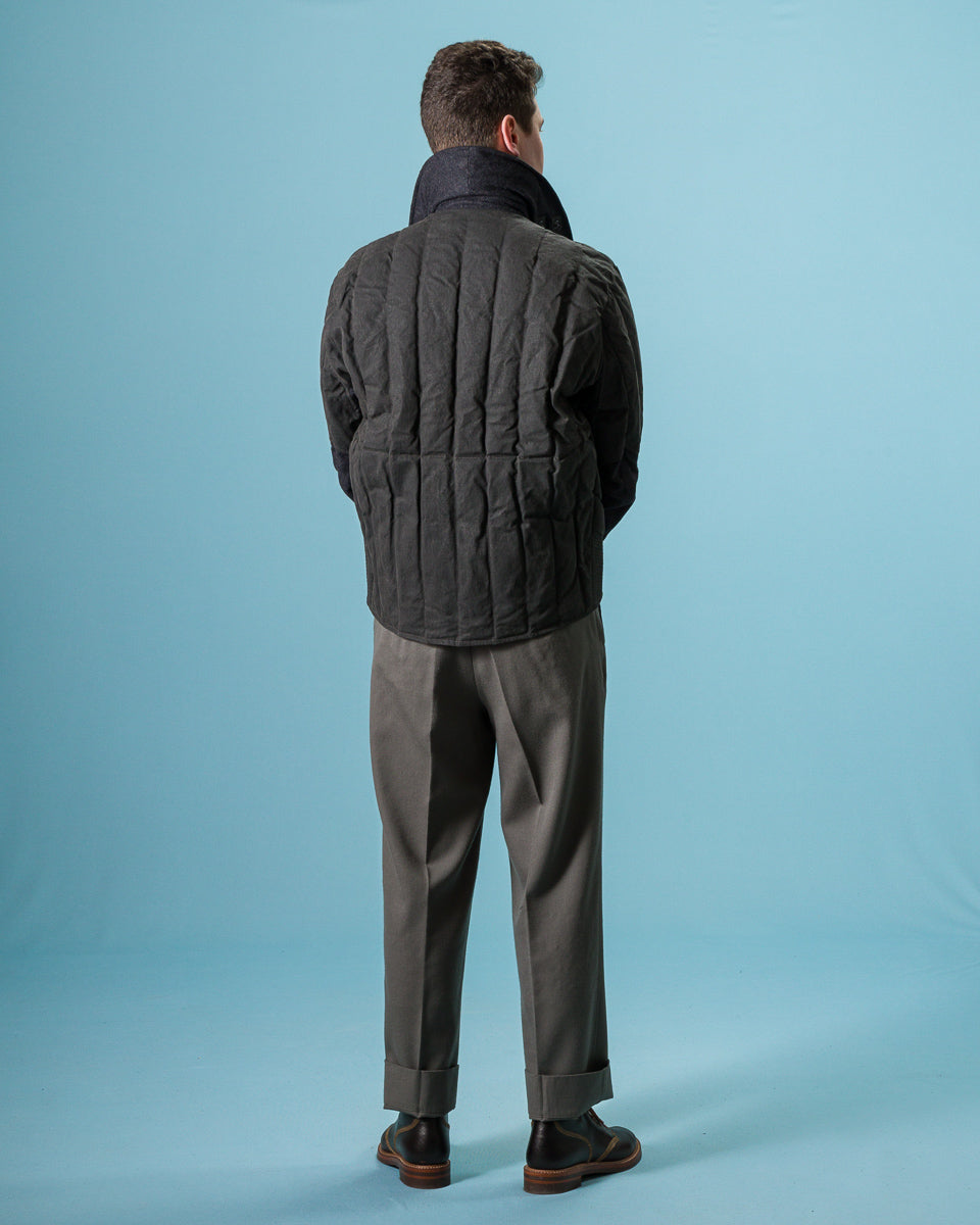 MotivMfg Radium Down Jacket - Black Waxed Cotton - Standard & Strange