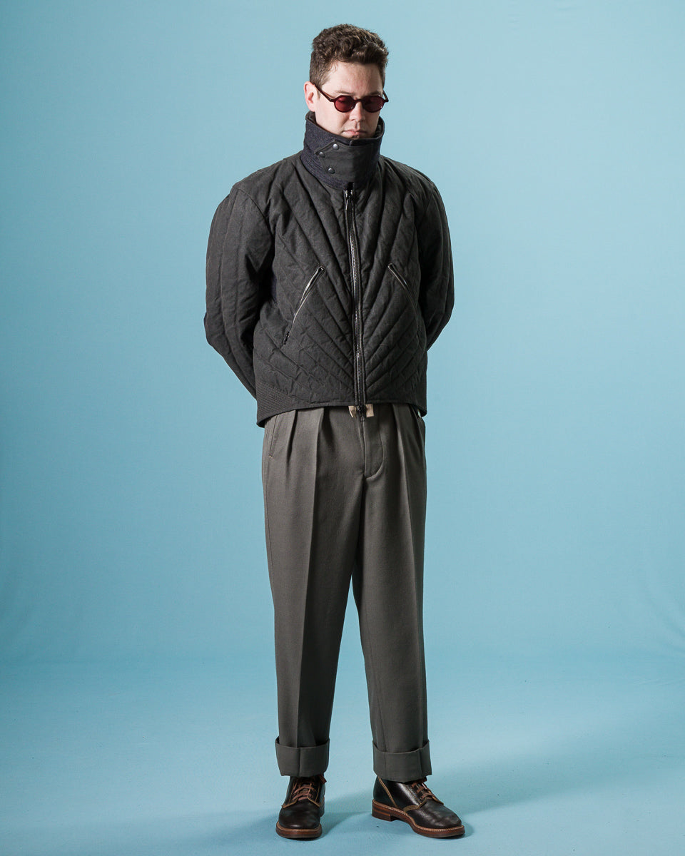 MotivMfg Radium Down Jacket - Black Waxed Cotton - Standard & Strange