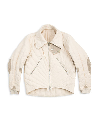 MotivMfg Radium Down Jacket - Natural Ripstop Waxed Cotton - Standard & Strange