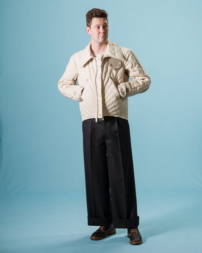 MotivMfg Radium Down Jacket - Natural Ripstop Waxed Cotton - Standard & Strange