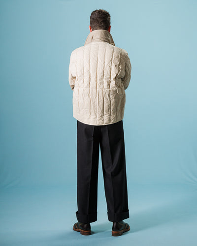 MotivMfg Radium Down Jacket - Natural Ripstop Waxed Cotton - Standard & Strange