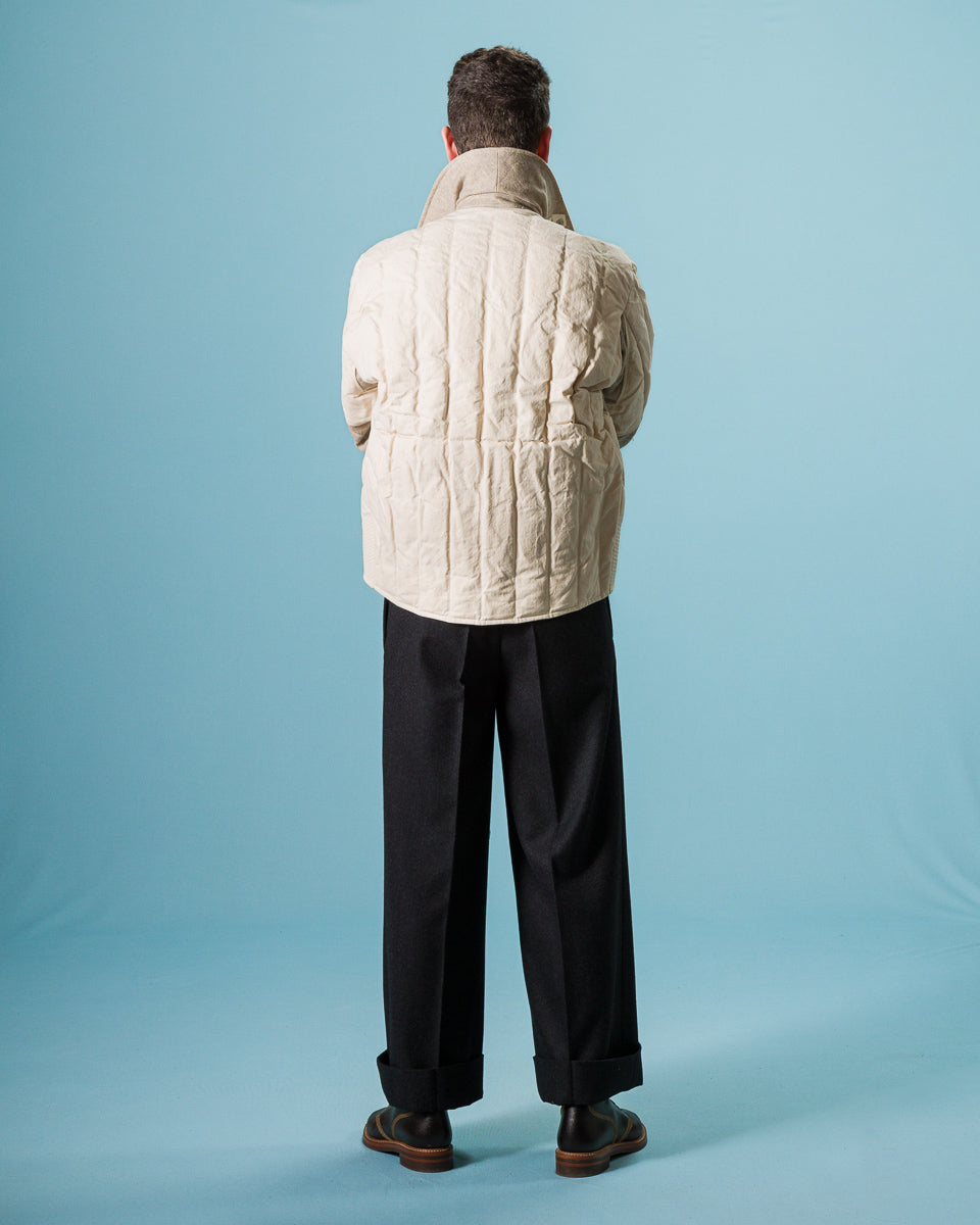 MotivMfg Radium Down Jacket - Natural Ripstop Waxed Cotton - Standard & Strange