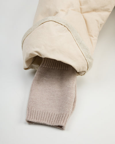 MotivMfg Lander Down Coat - Natural Halley Stevenson "Military Finish" Waxed Cotton - Standard & Strange