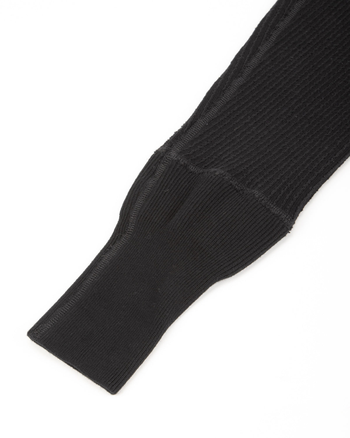 MotivMfg Swedish Thermal Shirt - Black Cotton/Linen Rib Jersey - Standard & Strange