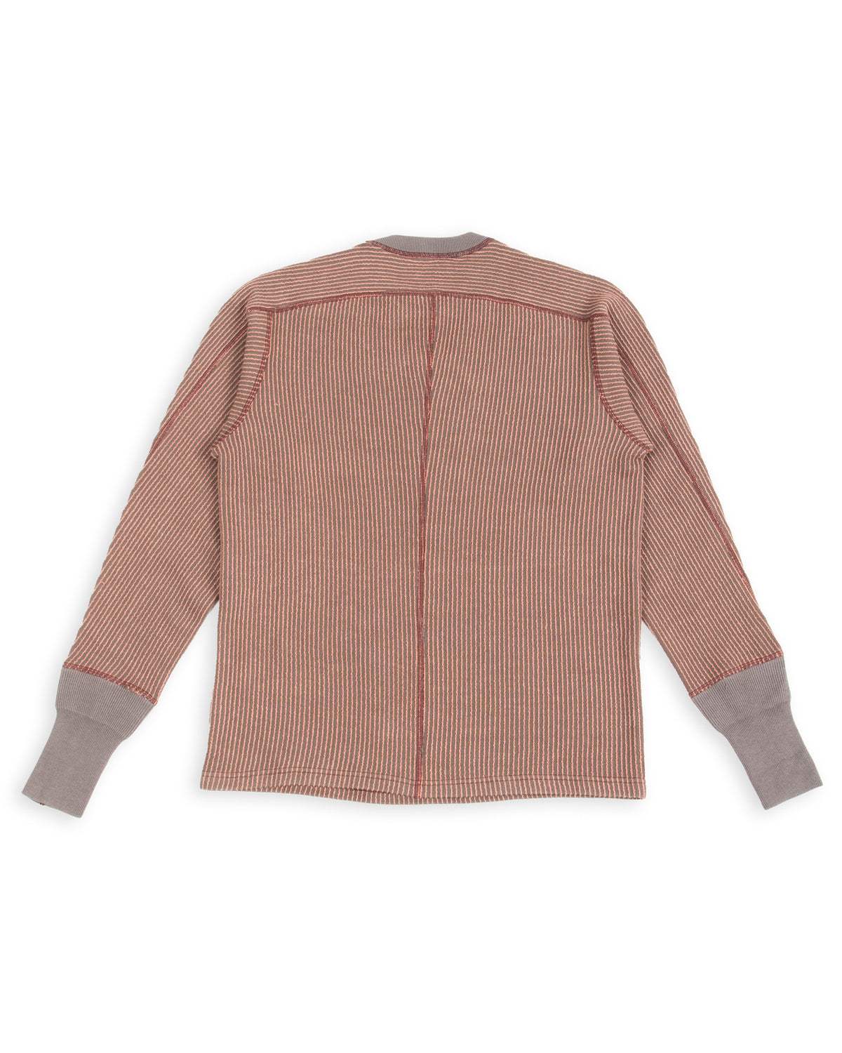 MotivMfg Swedish Thermal Shirt - Garnet Cotton/Linen Rib Jersey - Standard & Strange