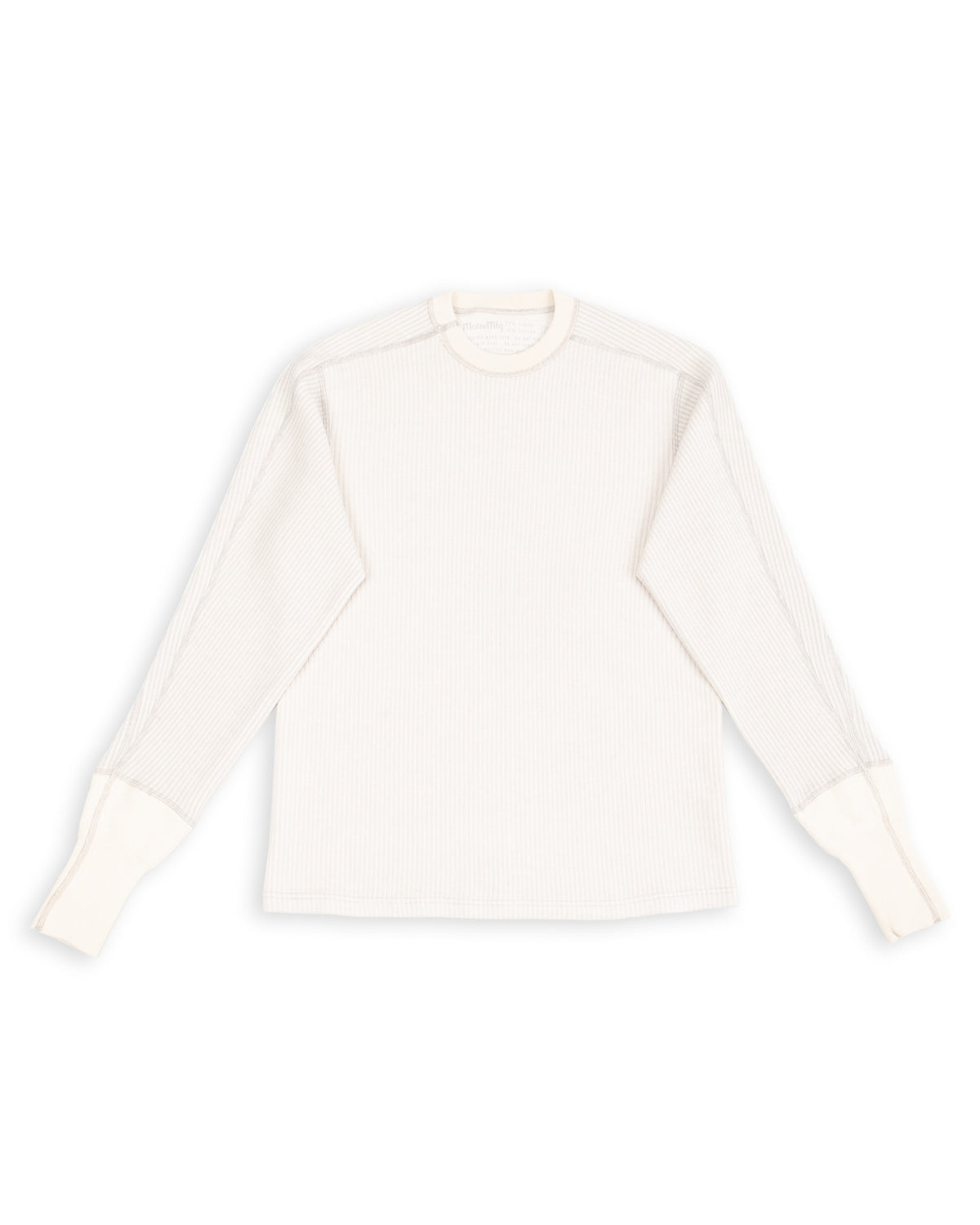 MotivMfg Swedish Thermal Shirt - Natural Cotton/Linen Rib Jersey - Standard & Strange