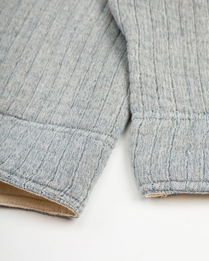 Nymane Together Quilted Sweatshirt - Natural/Indigo - Standard & Strange