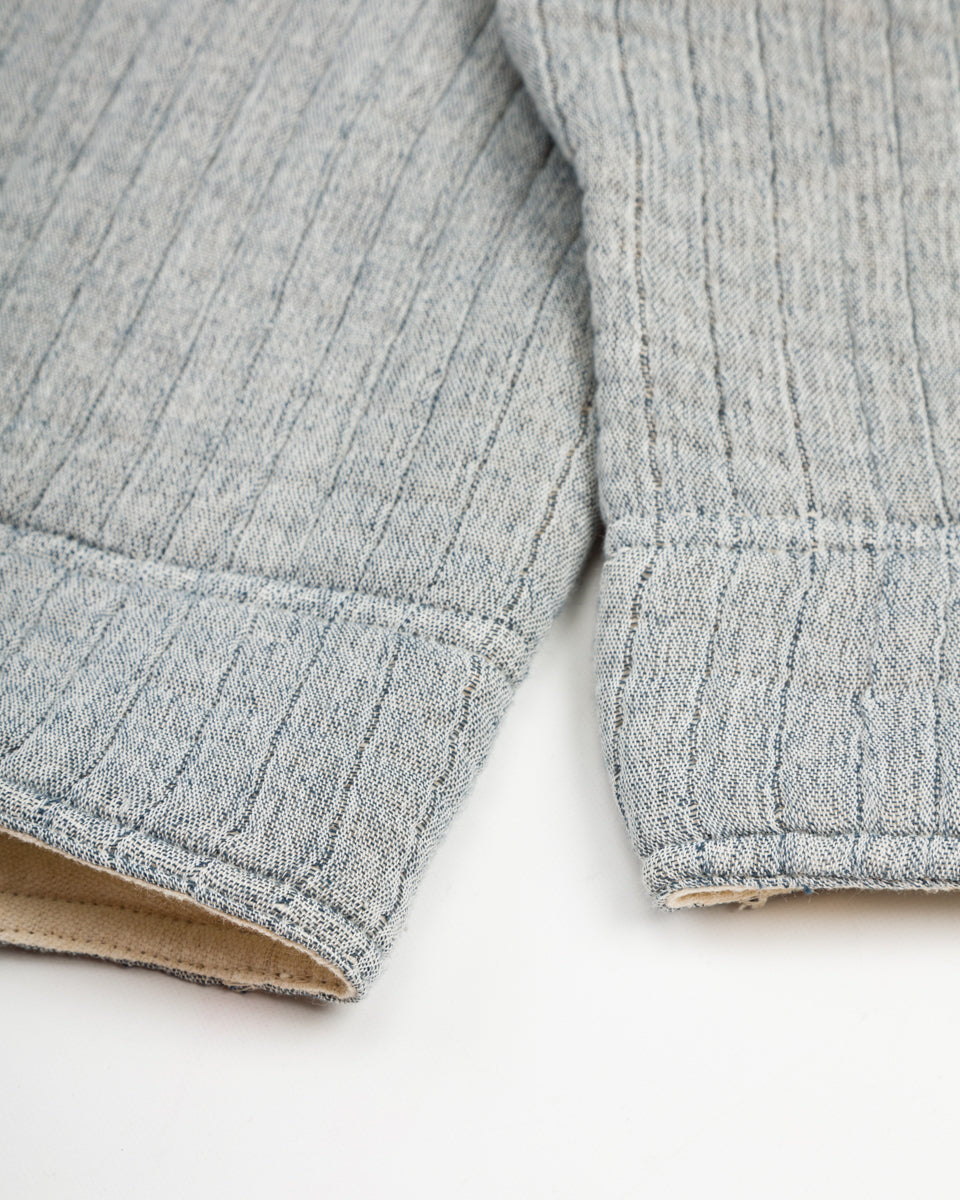 Nymane Together Quilted Sweatshirt - Natural/Indigo - Standard & Strange