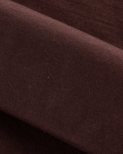 Olde Homesteader & Daughter Suvin Plain Stitch Crewneck S/S - Black Coffee - Standard & Strange