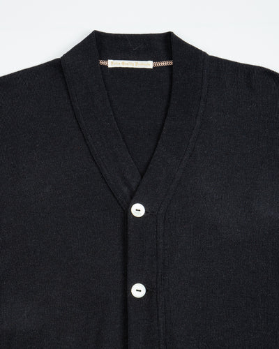 Olde Homesteader Extra Cotton Jersey Cardigan - Black - Standard & Strange