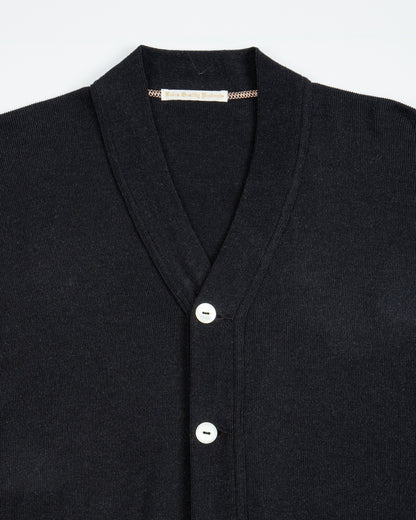 Olde Homesteader Extra Cotton Jersey Cardigan - Black - Standard & Strange