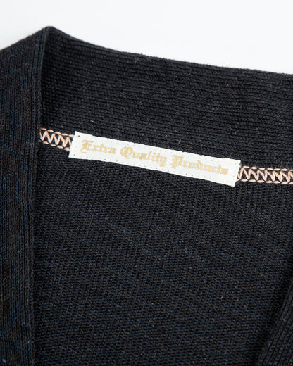 Olde Homesteader Extra Cotton Jersey Cardigan - Black - Standard & Strange