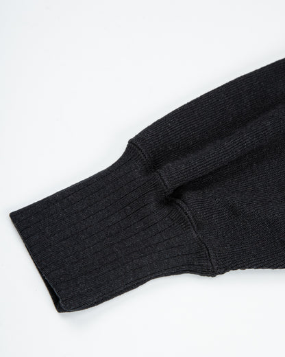 Olde Homesteader Extra Cotton Jersey Cardigan - Black - Standard & Strange