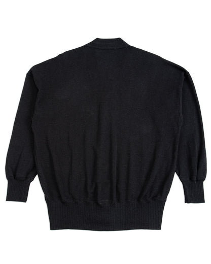Olde Homesteader Extra Cotton Jersey Cardigan - Black - Standard & Strange