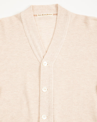 Olde Homesteader Extra Cotton Jersey Cardigan - Ecru - Standard & Strange