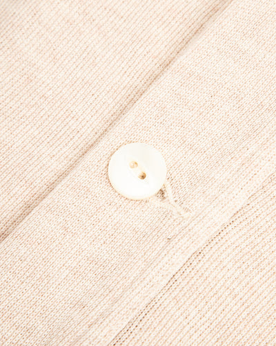 Olde Homesteader Extra Cotton Jersey Cardigan - Ecru - Standard & Strange