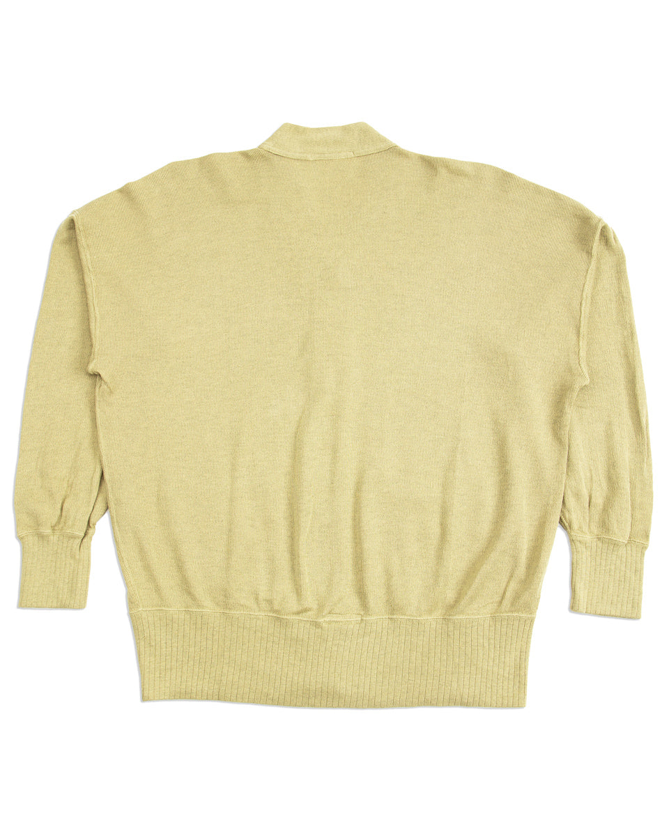 Olde Homesteader Extra Cotton Jersey Cardigan - Olive - Standard & Strange