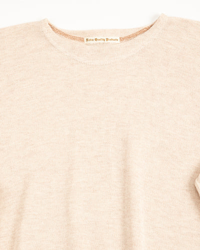 Olde Homesteader Extra Cotton Jersey Crewneck L/S - Ecru - Standard & Strange