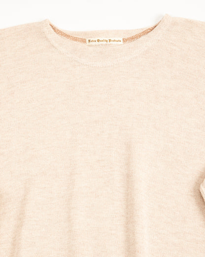 Olde Homesteader Extra Cotton Jersey Crewneck L/S - Ecru - Standard & Strange