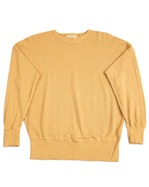 Olde Homesteader Extra Cotton Jersey Crewneck L/S - Golden Yellow - Standard & Strange