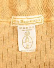 Olde Homesteader Extra Cotton Jersey Crewneck L/S - Golden Yellow - Standard & Strange