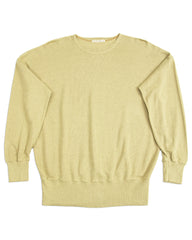 Olde Homesteader Extra Cotton Jersey Crewneck L/S - Olive - Standard & Strange