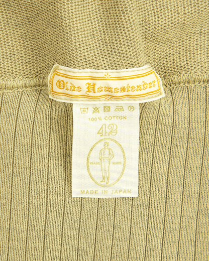 Olde Homesteader Extra Cotton Jersey Crewneck L/S - Olive - Standard & Strange