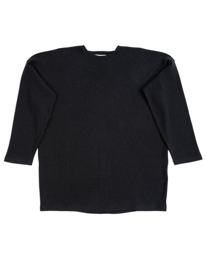 Olde Homesteader Extra Cotton Rib Crewneck L/S - Black - Standard & Strange