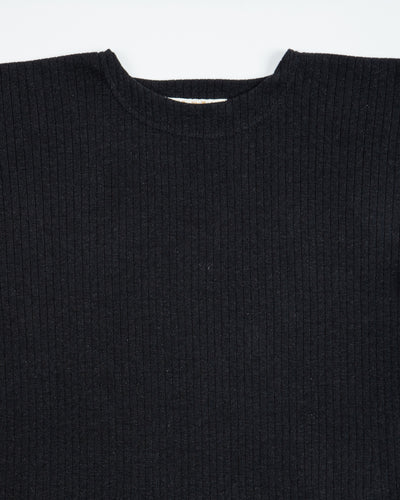 Olde Homesteader Extra Cotton Rib Crewneck L/S - Black - Standard & Strange