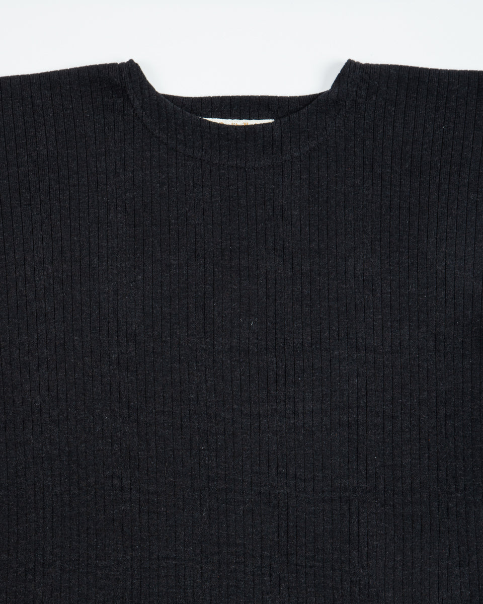 Olde Homesteader Extra Cotton Rib Crewneck L/S - Black - Standard & Strange