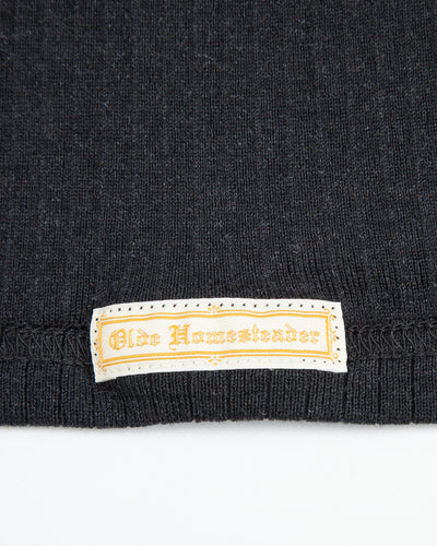 Olde Homesteader Extra Cotton Rib Crewneck L/S - Black - Standard & Strange