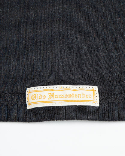 Olde Homesteader Extra Cotton Rib Crewneck L/S - Black - Standard & Strange