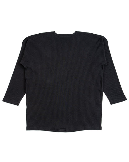 Olde Homesteader Extra Cotton Rib Crewneck L/S - Black - Standard & Strange