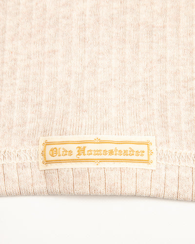 Olde Homesteader Extra Cotton Rib Crewneck L/S - Ecru - Standard & Strange