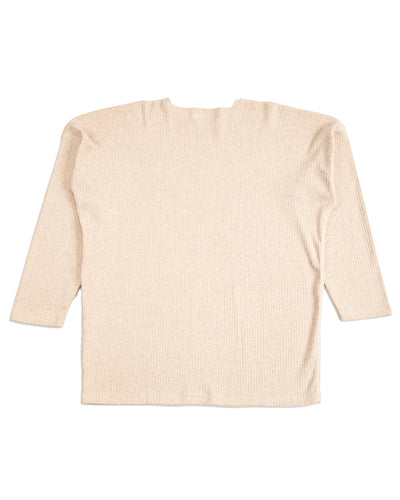 Olde Homesteader Extra Cotton Rib Crewneck L/S - Ecru - Standard & Strange