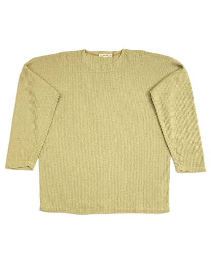 Olde Homesteader Extra Cotton Rib Crewneck L/S - Olive - Standard & Strange