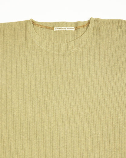 Olde Homesteader Extra Cotton Rib Crewneck L/S - Olive - Standard & Strange