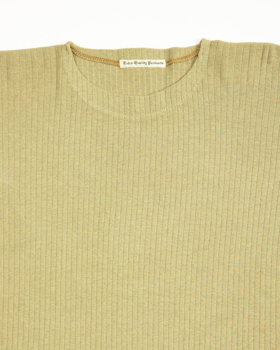 Olde Homesteader Extra Cotton Rib Crewneck L/S - Olive - Standard & Strange