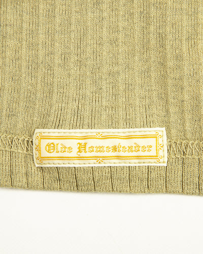 Olde Homesteader Extra Cotton Rib Crewneck L/S - Olive - Standard & Strange