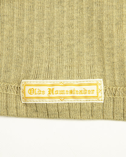 Olde Homesteader Extra Cotton Rib Crewneck L/S - Olive - Standard & Strange