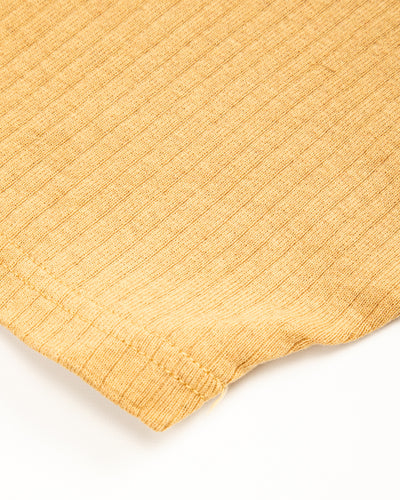 Olde Homesteader Extra Cotton Rib Crewneck S/S - Golden Yellow - Standard & Strange