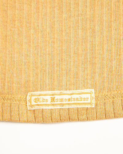 Olde Homesteader Extra Cotton Rib Crewneck S/S - Golden Yellow - Standard & Strange