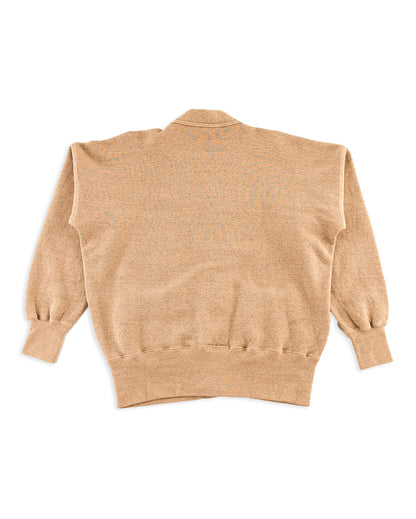 Olde Homesteader Mix Extra Cotton Fleece Cardigan - Golden Cream - Standard & Strange