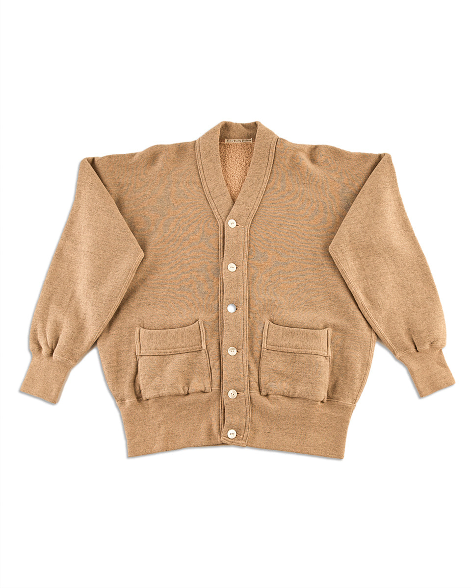Olde Homesteader Mix Extra Cotton Fleece Cardigan - Golden Cream - Standard & Strange