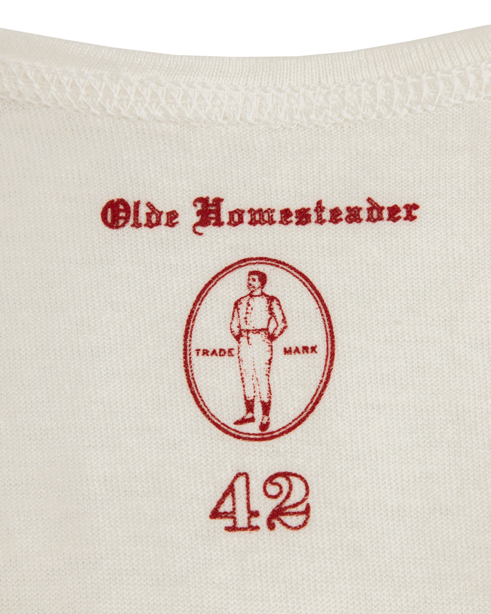 Olde Homesteader Rustic Jersey Athletic Shirt - Off White - Standard & Strange
