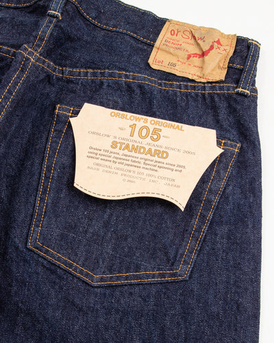 OrSlow 105 Standard Fit Denim - One Wash - Standard & Strange
