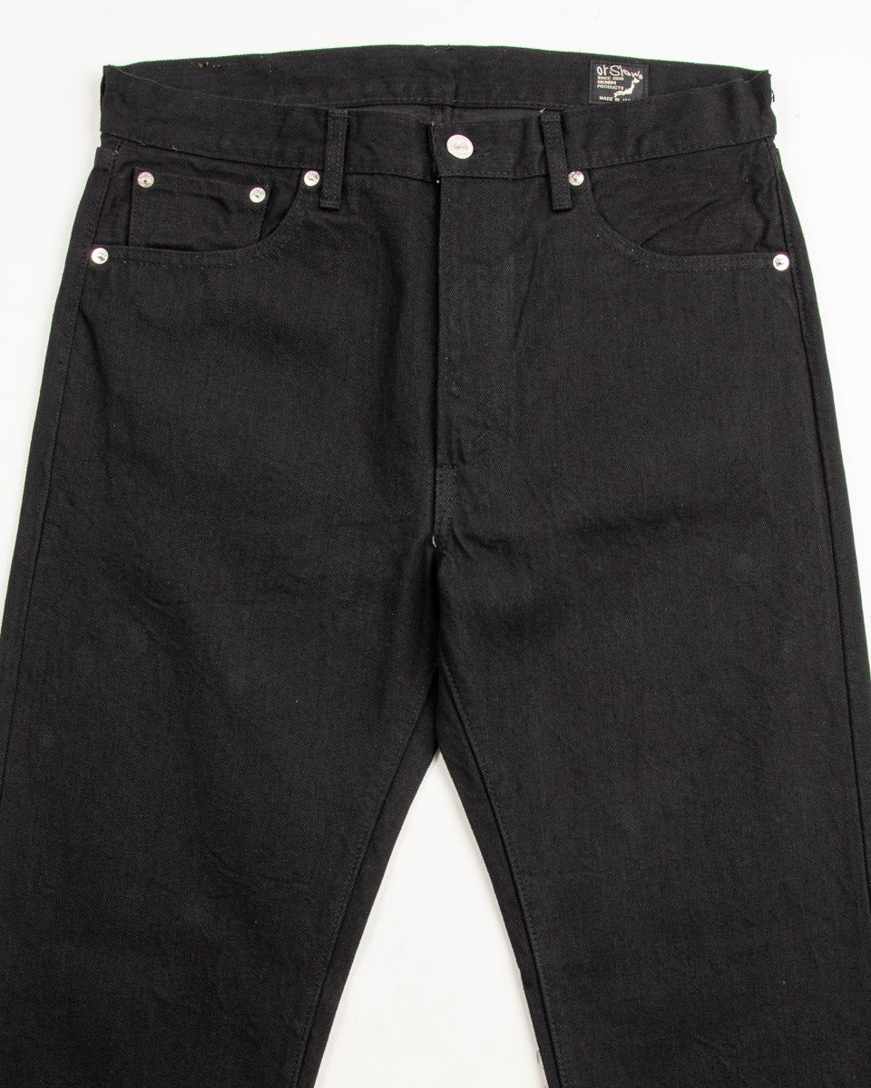 OrSlow 107 Ivy Fit Denim - Black One Wash - Standard & Strange