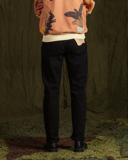 OrSlow 107 Ivy Fit Denim - Black One Wash - Standard & Strange