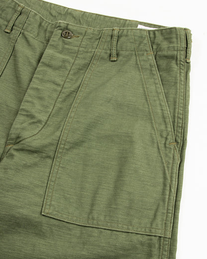OrSlow Fatigue Pants - Regular Fit - Olive Reverse Sateen - Standard & Strange