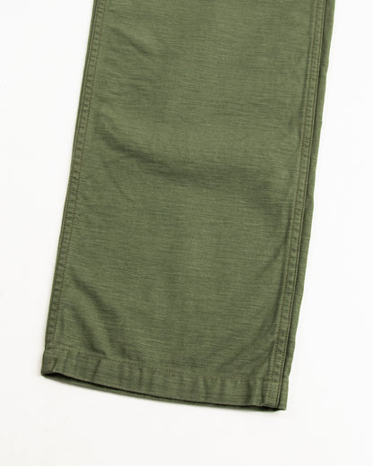 OrSlow Fatigue Pants - Regular Fit - Olive Reverse Sateen - Standard & Strange